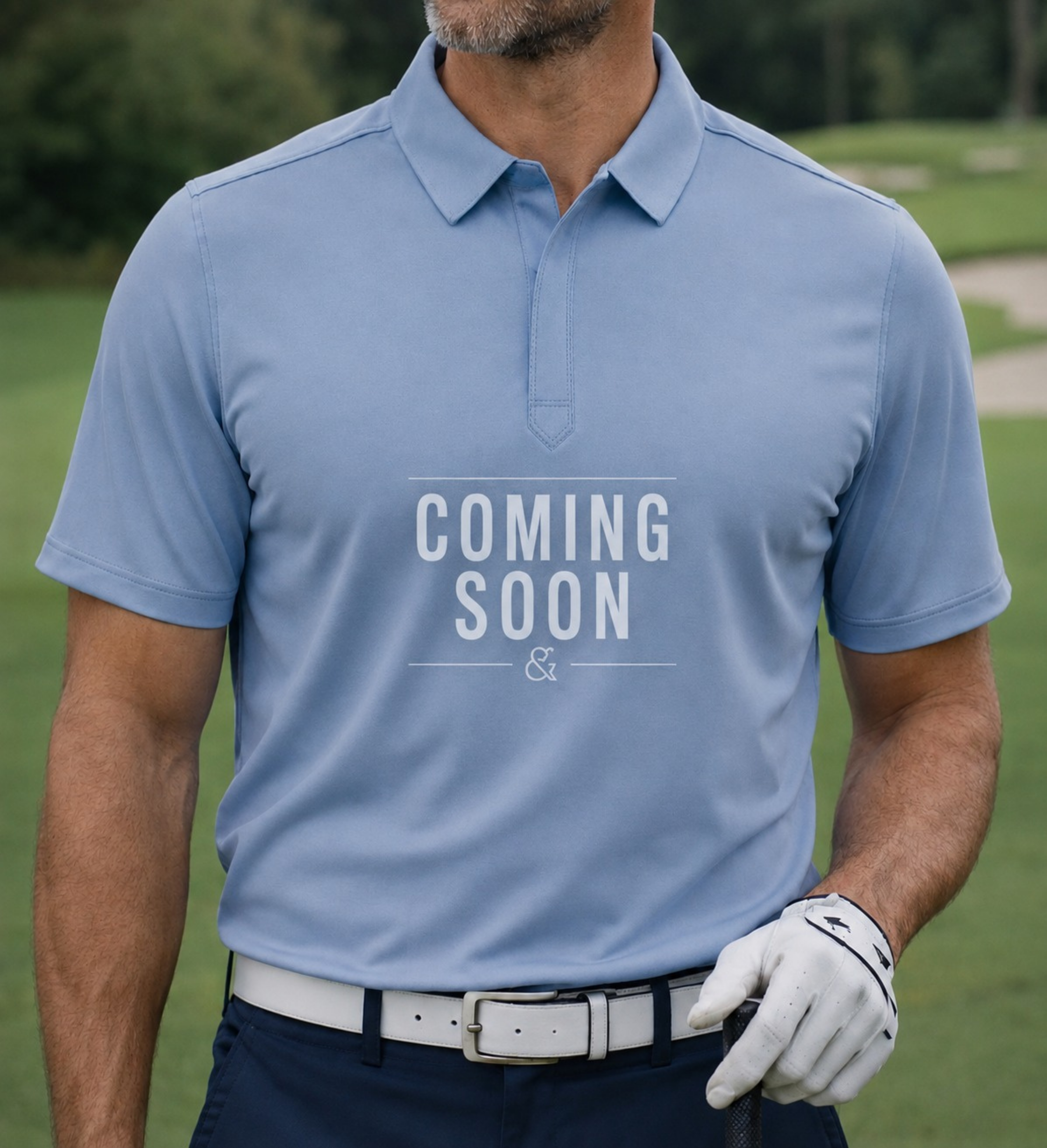 O&E Performance Polo - Blue Solid